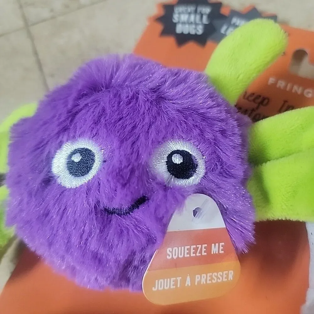 Fringe Plush Squeaky Toys 3 Pack - Creep In It Real - NEW